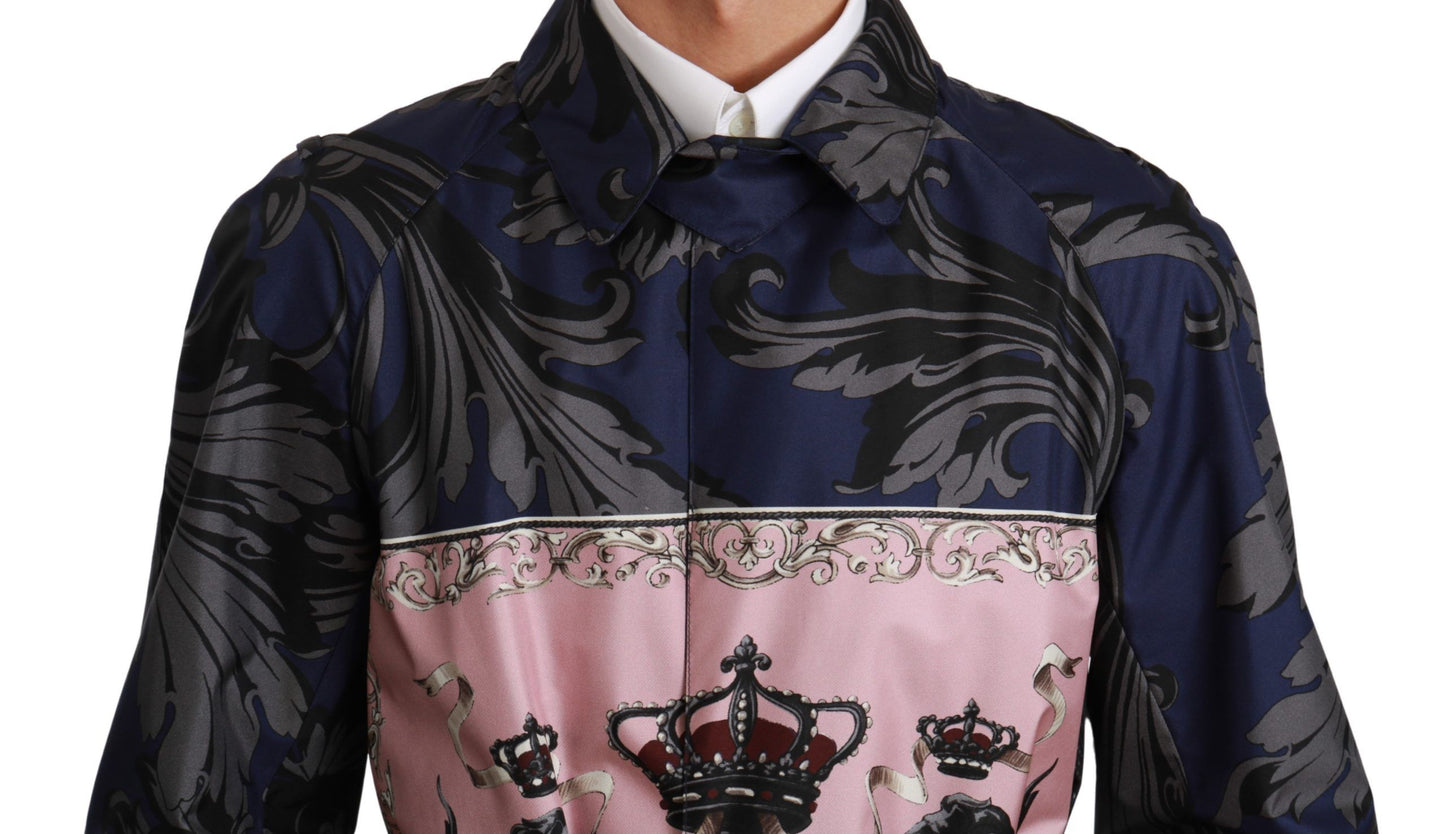 Royal Crown Silk Trenchcoat Jacket