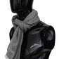 Plush Zigzag Cashmere Scarf in Gray