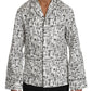 Elegant Silk Musical Print Pajama Shirt