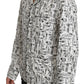 Elegant Silk Musical Print Pajama Shirt