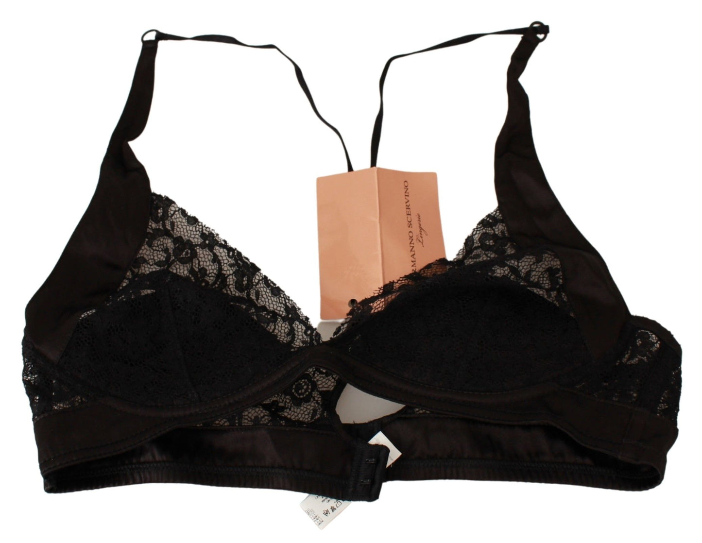 Elegant Lace-Trimmed Silk Blend Bra