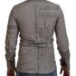 Gray Printed Cotton Slim Dress GOLD Shirt