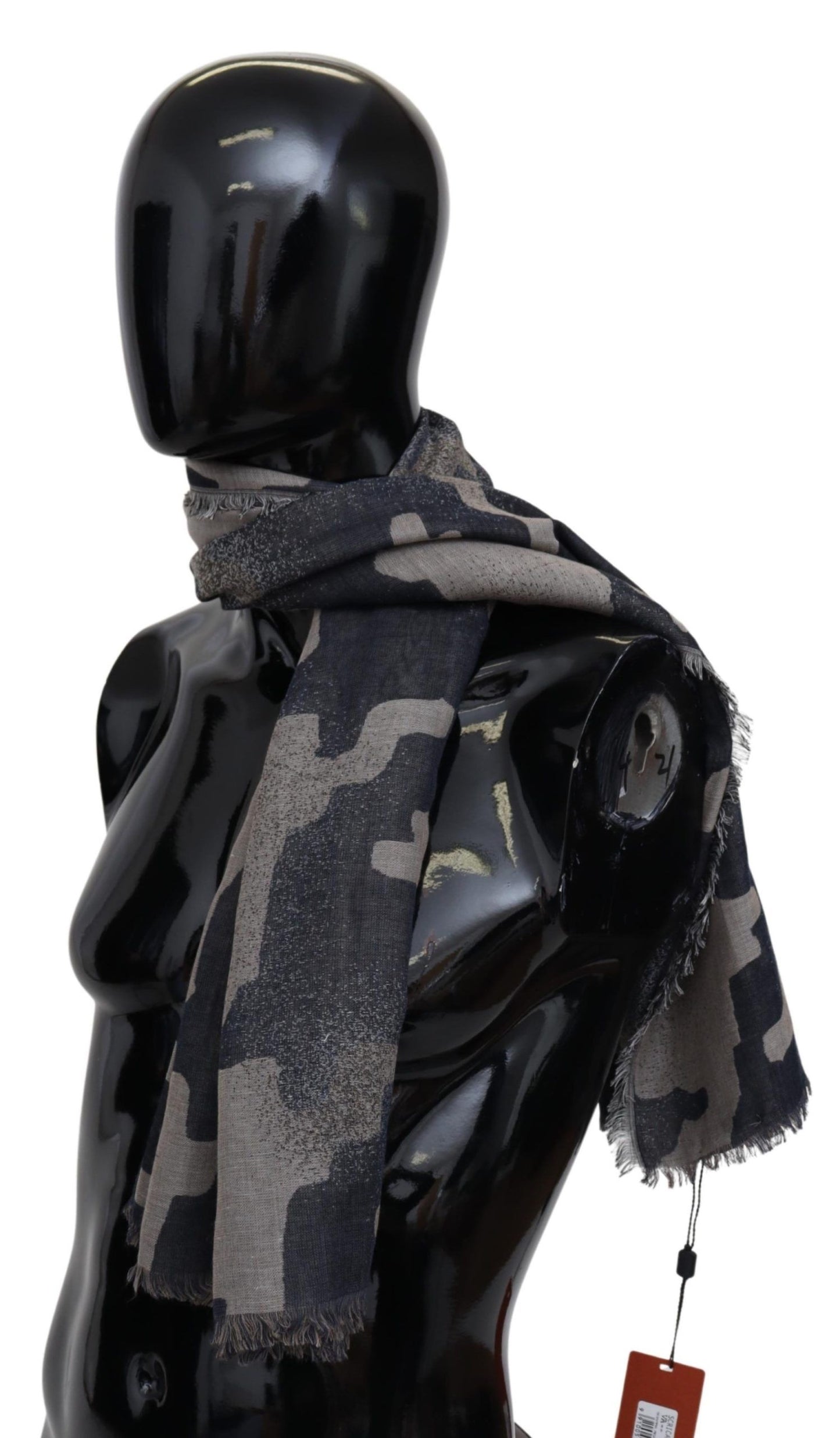 Multicolor Camouflage Wool Scarf Unisex