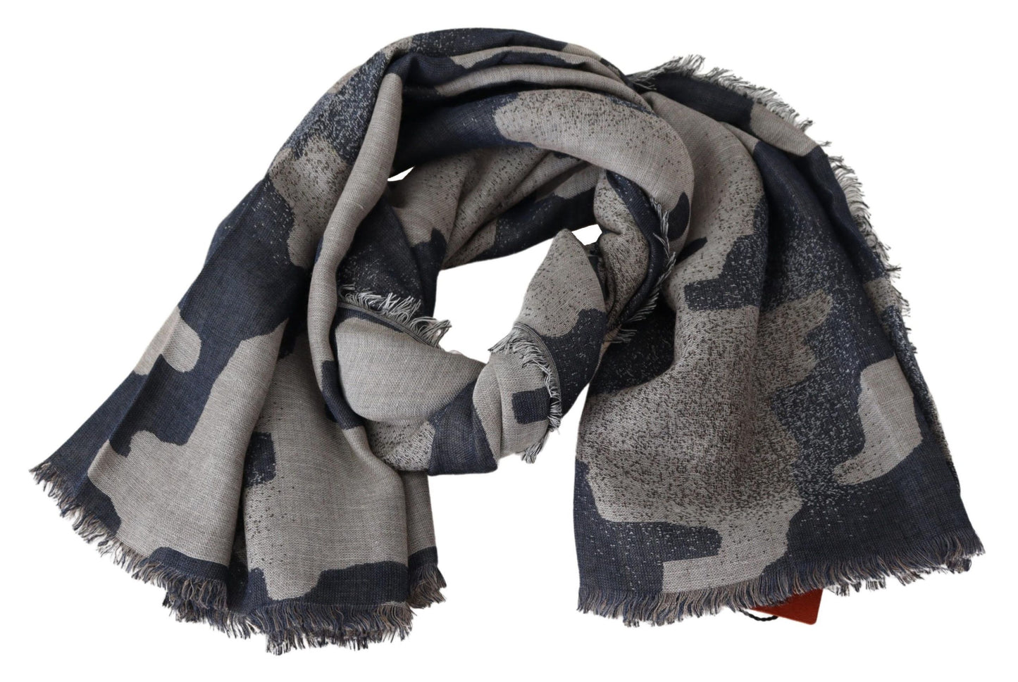 Multicolor Camouflage Wool Scarf Unisex