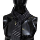 Elegant Wool-Silk Striped Scarf