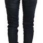 Sleek Black Washed Slim Fit Denim