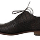Elegant Exotic Skin Formal Lace-Up Shoes
