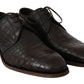 Elegant Exotic Skin Formal Lace-Up Shoes