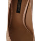 Beige Nude Leather BELLUCCI Heels Pumps Shoes