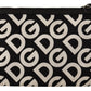 Elegant Black Nylon Leather Pouch