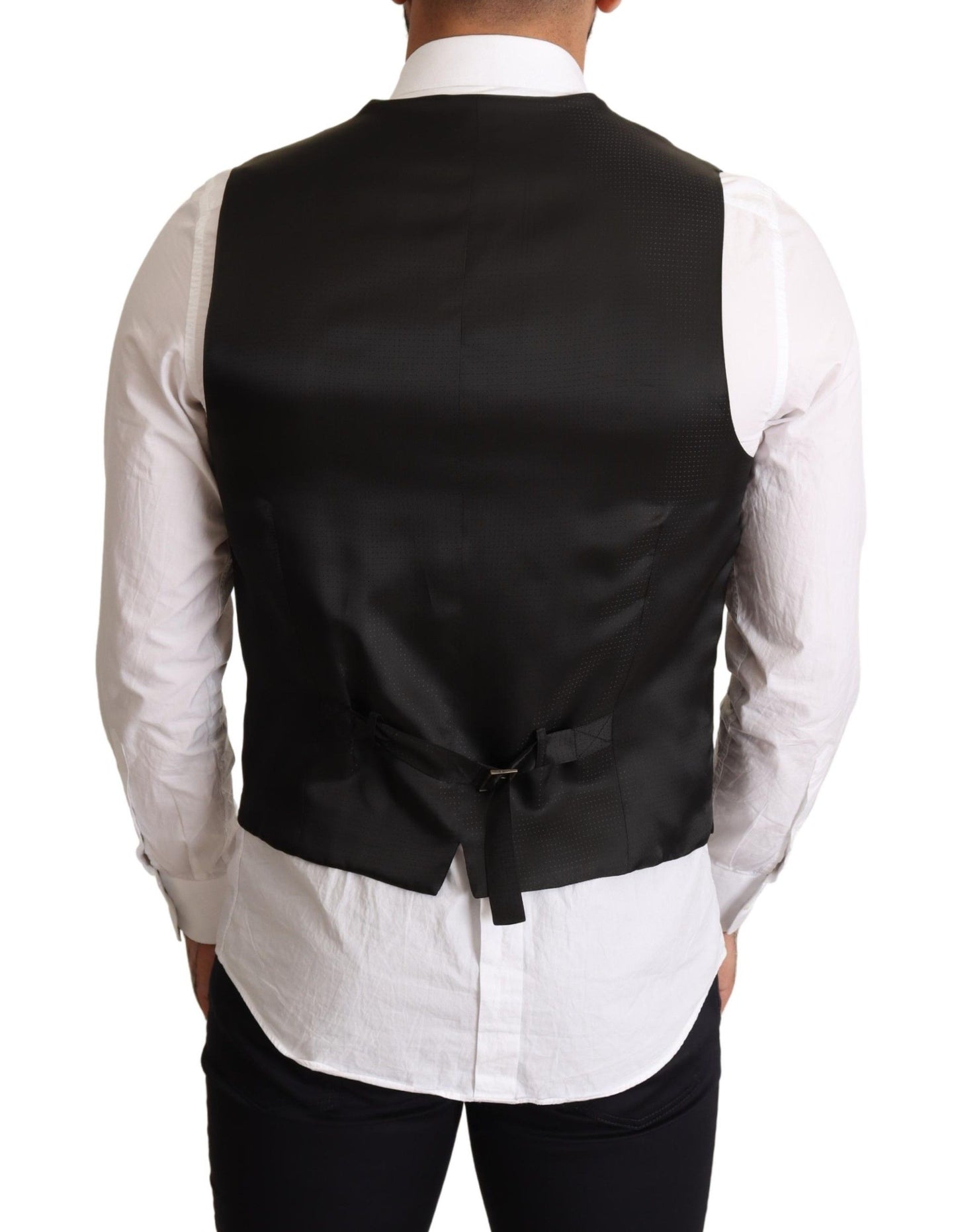 Elegant Black Formal Dress Vest