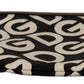Elegant Black Nylon Leather Pouch