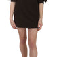 Chic Brown Corduroy Bodycon Mini Dress