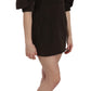 Chic Brown Corduroy Bodycon Mini Dress