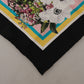 Elegant Silk Square Floral Scarf