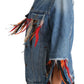 Floral Embroidered Denim Elegance Jacket