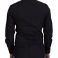 Black Cotton Slim Fit Formal Dress GOLD Shirt