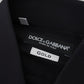 Black Cotton Slim Fit Formal Dress GOLD Shirt