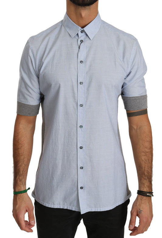 Elegant Slim Fit Short Sleeve Cotton Shirt