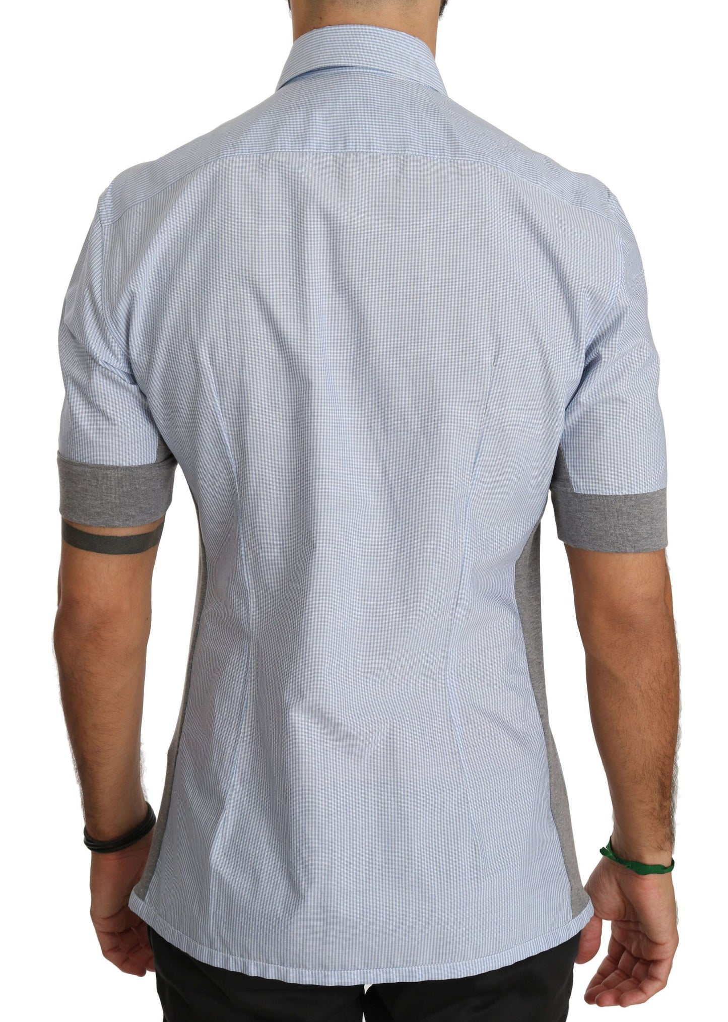 Elegant Slim Fit Short Sleeve Cotton Shirt