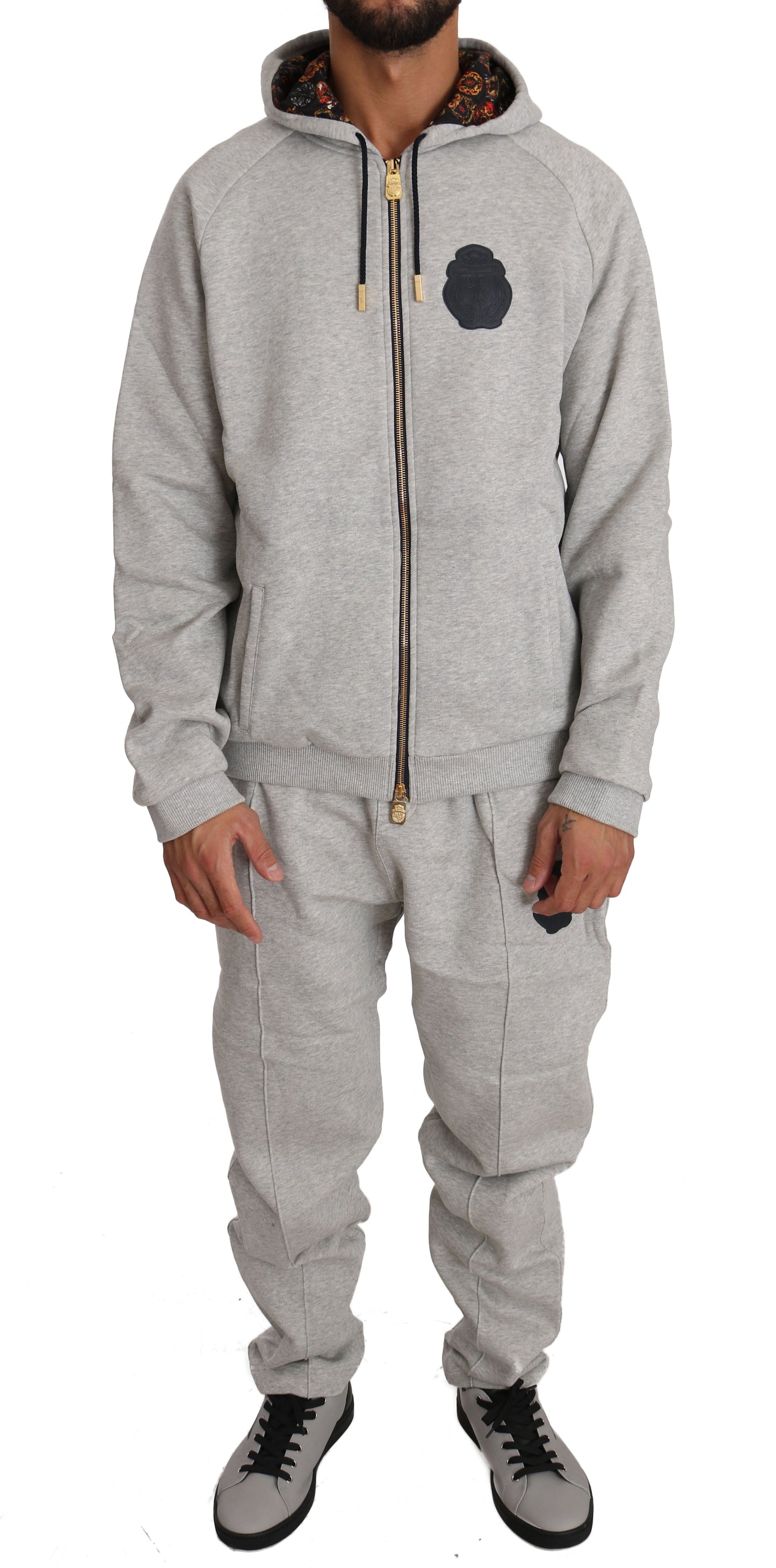 Opulent Italian Cotton Sweatsuit Set