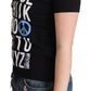Chic Alphabet Print Cotton Tee