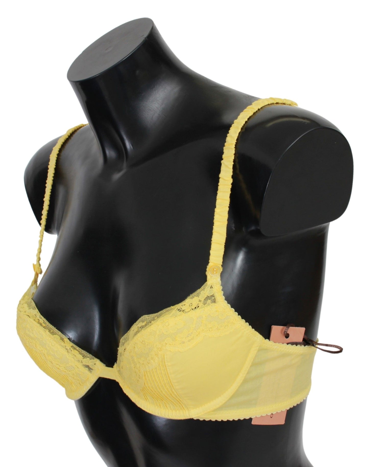 Radiant Yellow Lace Push-Up Bra