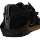 Elegant Low Top Casual Sneakers in Black