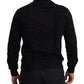 Elegant Crew Neck Cotton Blend Sweater