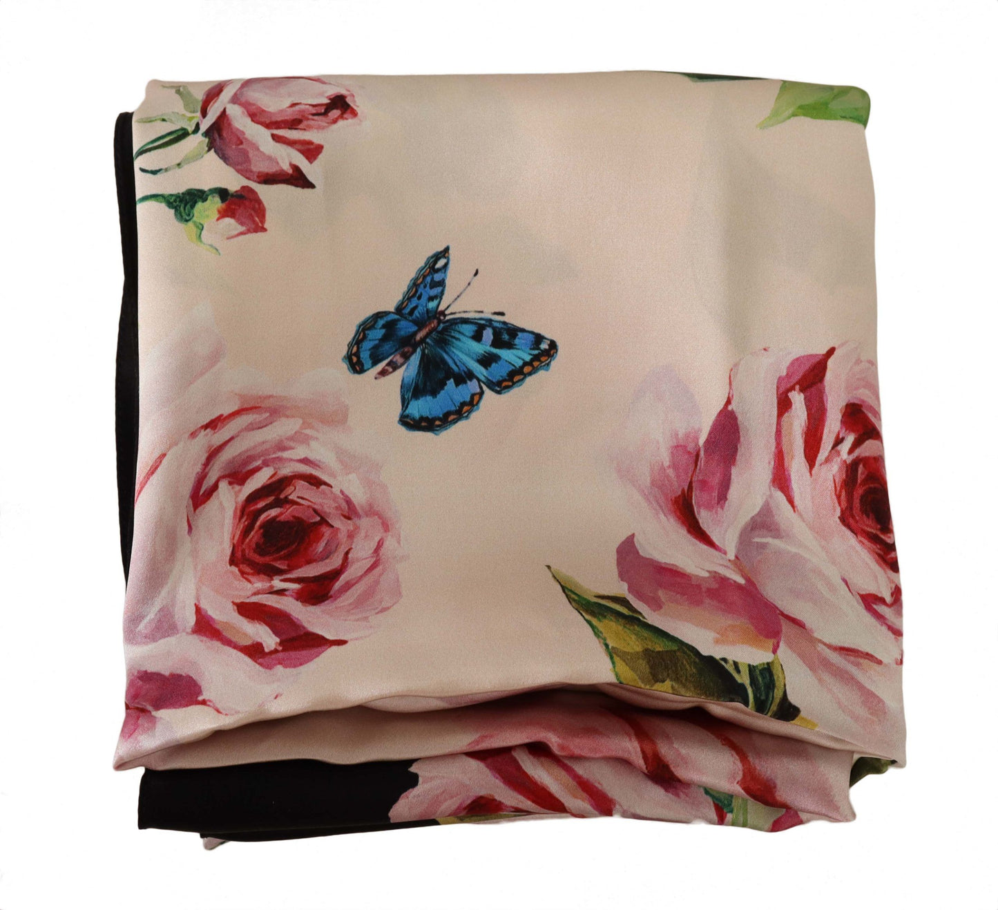 Elegant Floral Cashmere Silk Scarf