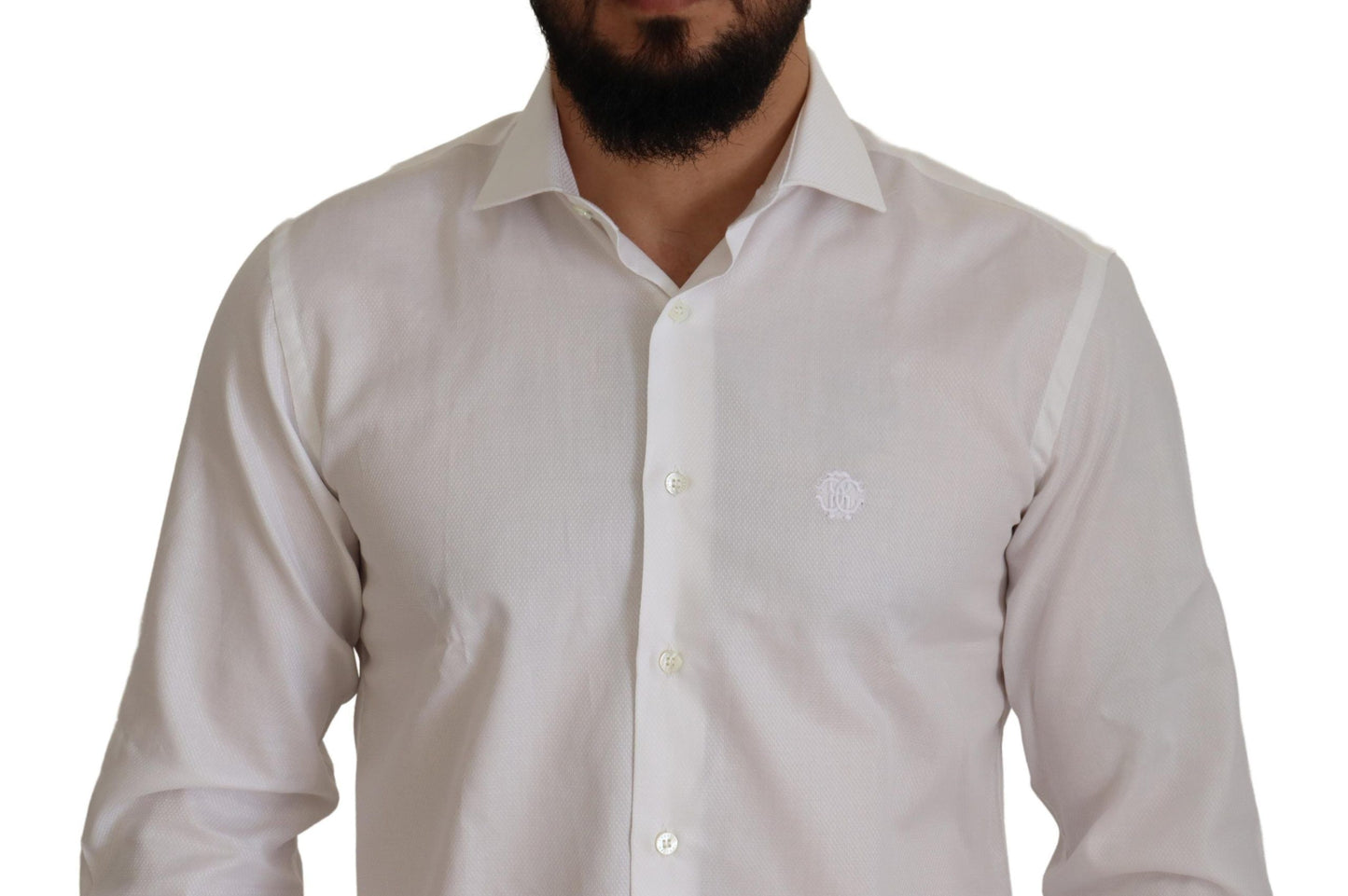 Elegant White Formal Dress Shirt