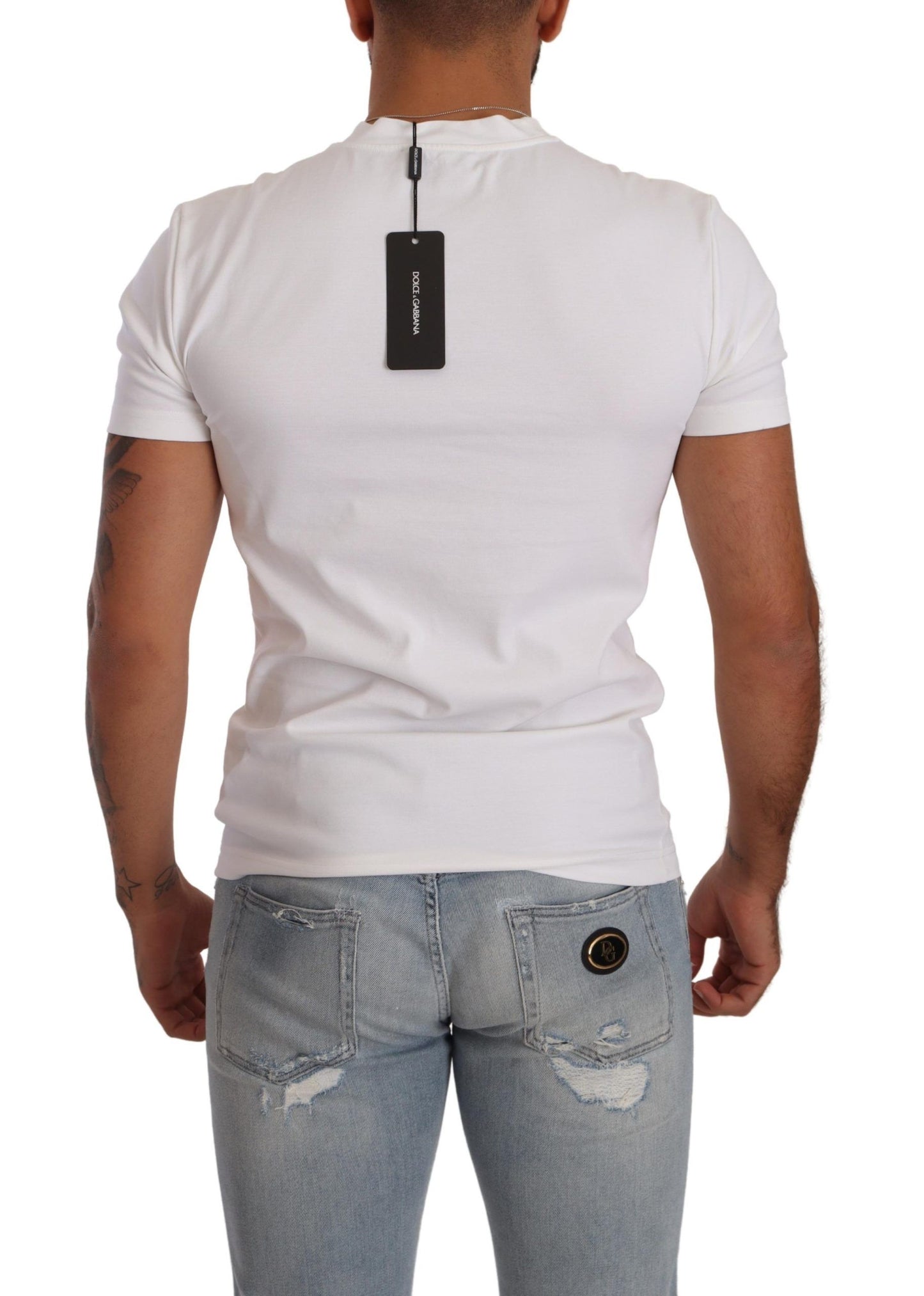 Elegant White Roundneck T-Shirt