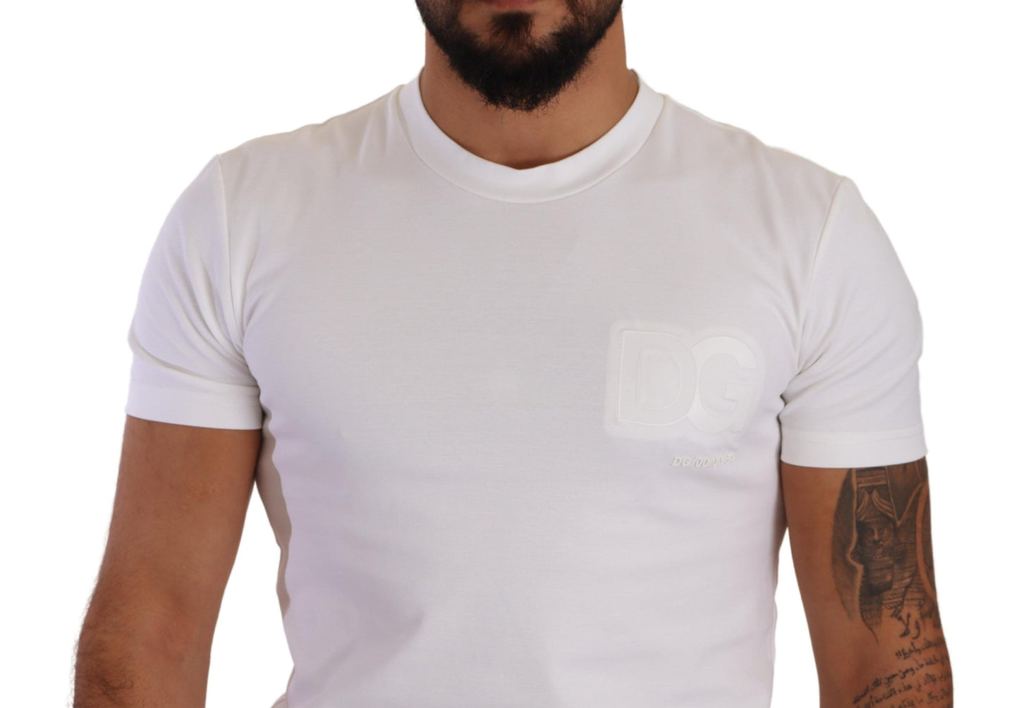 Elegant White Roundneck T-Shirt