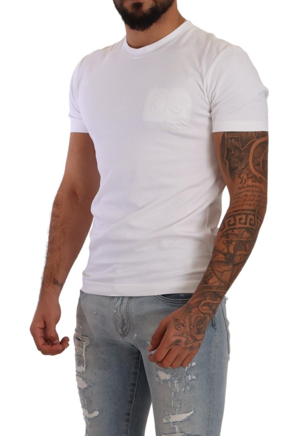 Elegant White Roundneck T-Shirt