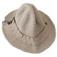 Beige Cotton-Nylon Bucket Cap