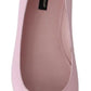 Pink Bellucci Leather Crystals Flats Shoes