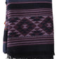Geometric Wool Scarf with Fringes