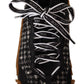 Black White Fabric Lace Up NS1 Sneakers Shoes