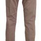 Chic Brown Straight Cut Trousers
