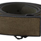 Chic Army Green Velvet Buckle Leather Belt