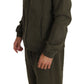Exquisite Military Green Hooded Sweater