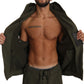 Exquisite Military Green Hooded Sweater