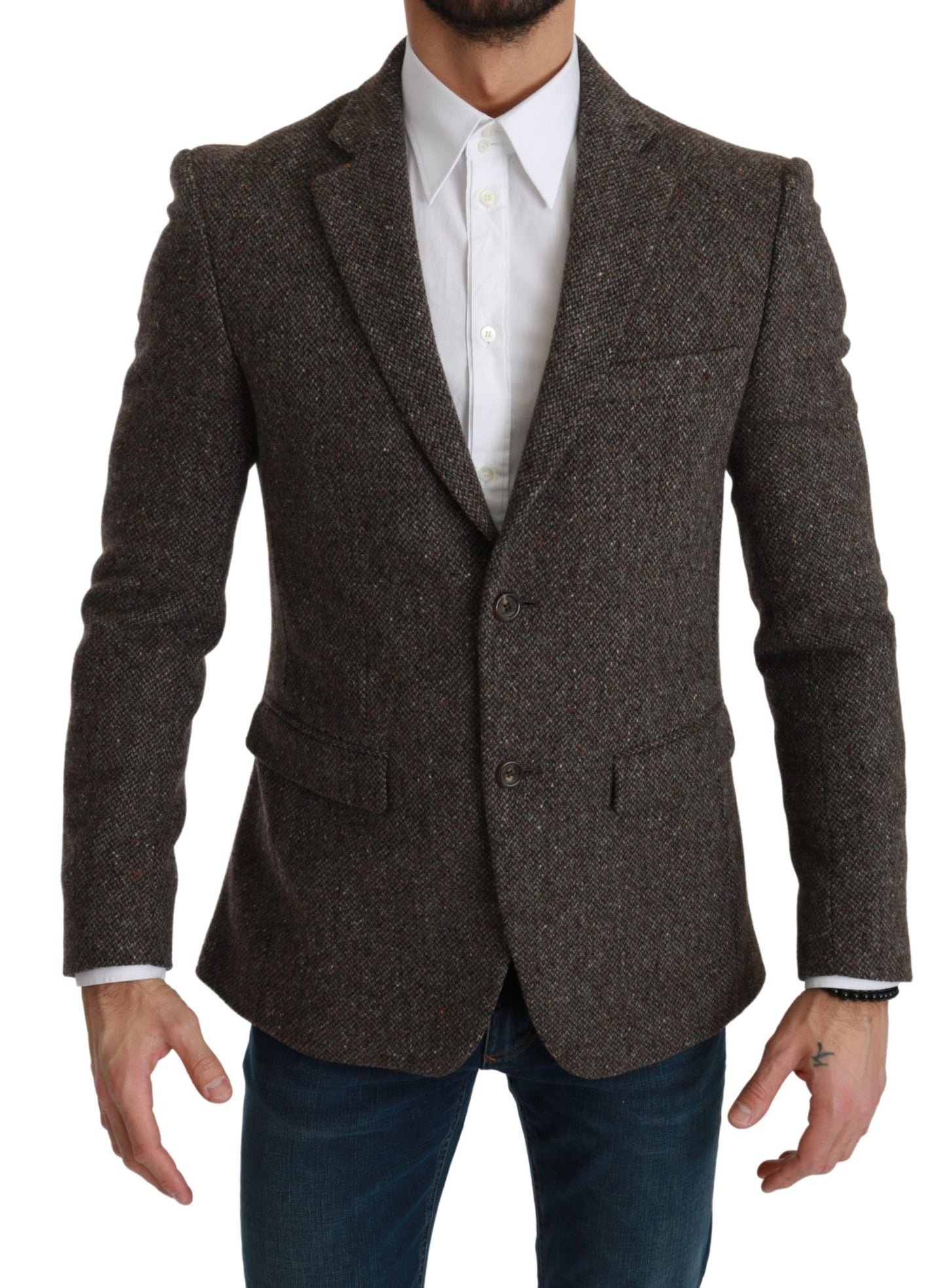 Brown Jacket Formal Coat Wool Blazer