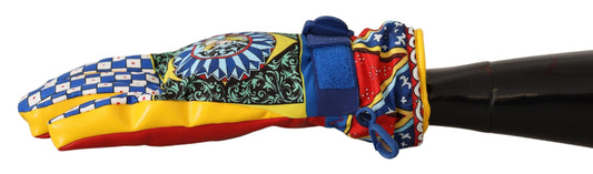 Vibrant Carretto Printed Winter Gloves