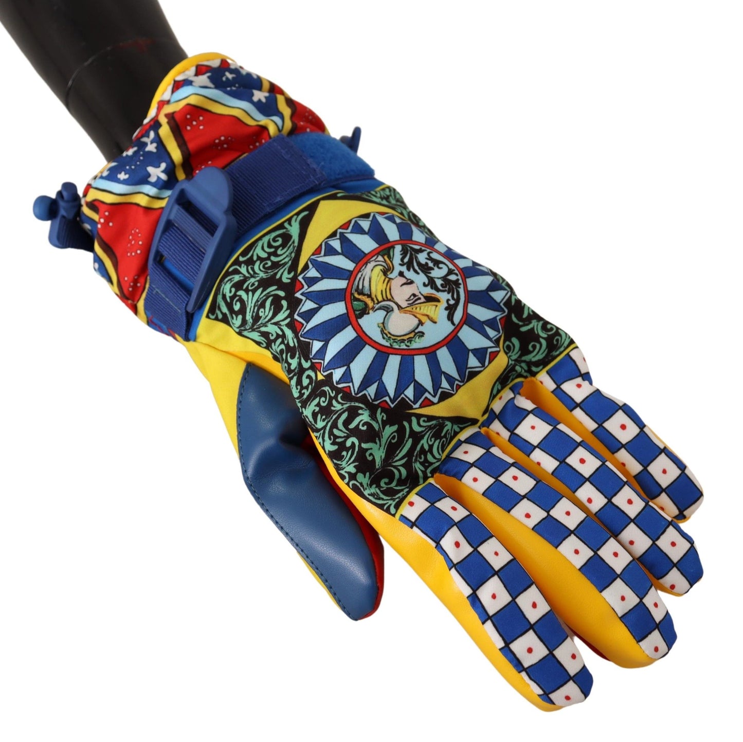 Vibrant Carretto Printed Winter Gloves