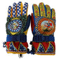 Multicolor Carretto Print Casual Gloves