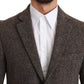 Brown Jacket Formal Coat Wool Blazer