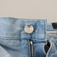 Light Blue Cotton Tattered Casual Denim Jeans
