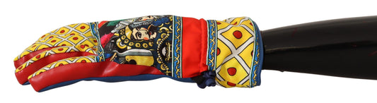 Elegant Men's Carretto Print Gloves