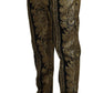 Black Gold Jacquard Tapered Pants